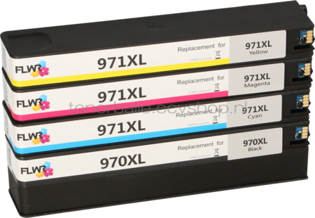 FLWR HP 970 / 971XL Multipack zwart en kleur