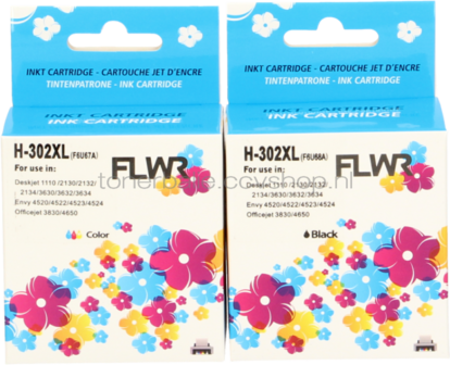 FLWR HP 302XL Multipack zwart en kleur