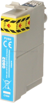Huismerk Epson T0802 cyaan