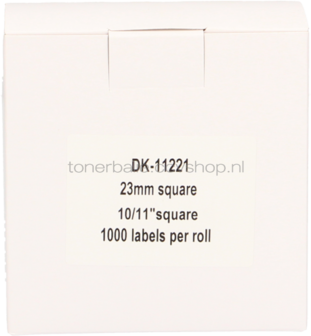 FLWR Brother DK-11221 23 mm x 23 mm  wit