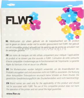 FLWR Brother TZE-641 zwart op geel breedte 18 mm