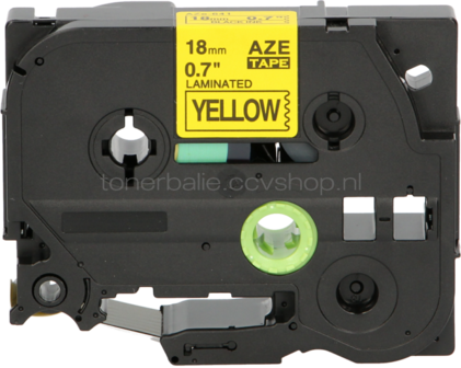 FLWR Brother TZE-641 zwart op geel breedte 18 mm
