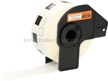 FLWR Brother DK-11219 12 mm x 12 mm  wit