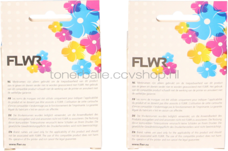 FLWR HP 305XL 2-pack zwart en kleur