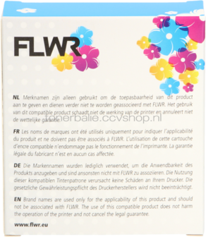 FLWR Dymo 91202 zwart op geel breedte 12 mm