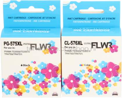 FLWR Canon PG-575XL/CL-576XL Multipack zwart en kleur