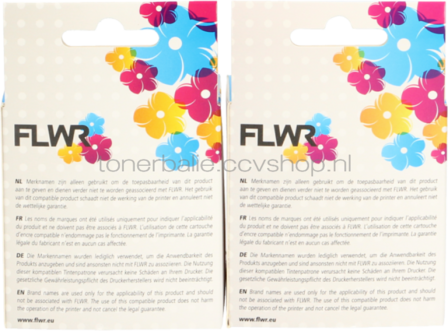 FLWR Canon PG-545XL / CL-546XL Multipack zwart en kleur