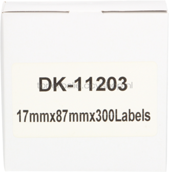 FLWR Brother DK-11203 17 mm x 87 mm  wit