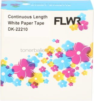 FLWR Brother DK-22210 29 mm x  30.48 M wit