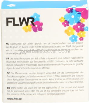 FLWR Brother TZE-621 zwart op geel breedte 9 mm