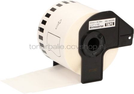 FLWR Brother DK-44205 62 mm x  30.48 M wit