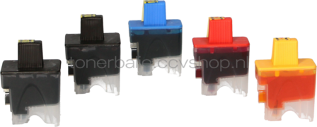 FLWR Brother LC-900 Multipack zwart en kleur