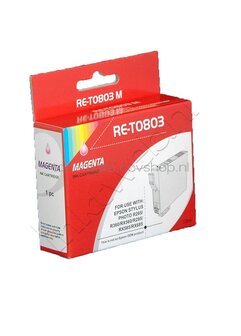 Huismerk Epson T0803 magenta