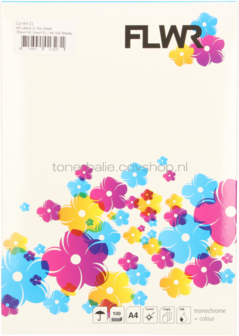 Huismerk FLWR 21 stickers per A4