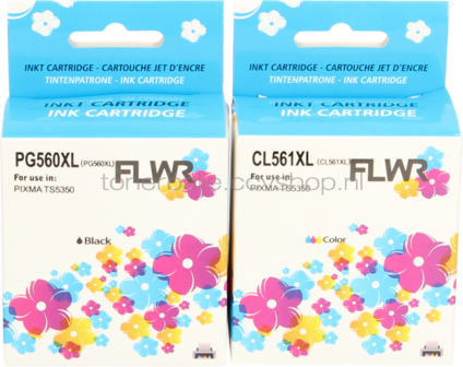 FLWR Canon PG-560XL / CL-561XL zwart en kleur