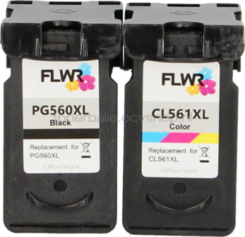 FLWR Canon PG-560XL / CL-561XL zwart en kleur