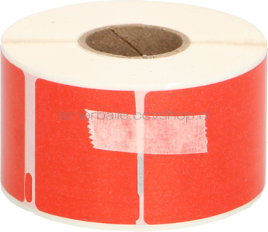 FLWR Dymo 99012 adreslabel 36 mm x 89 mm  rood