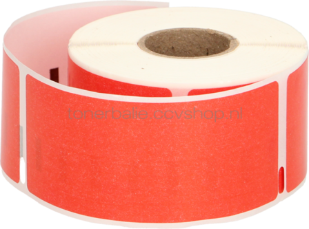 FLWR Dymo 99012 adreslabel 36 mm x 89 mm  rood