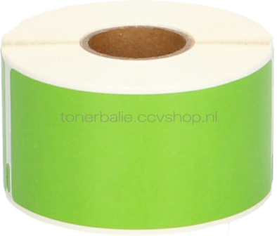FLWR Dymo 99012 adreslabel 36 mm x 89 mm  groen