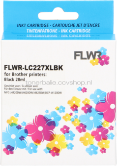 FLWR Brother LC-227BK zwart
