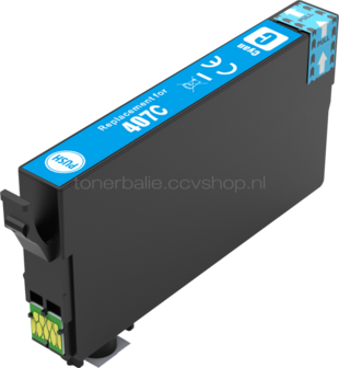 Huismerk Epson 407XL cyaan