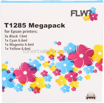 FLWR Epson T1281/2/3/4 Megapack
