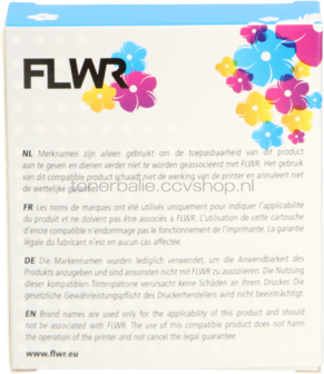 FLWR Dymo 45018 zwart op geel breedte 12 mm