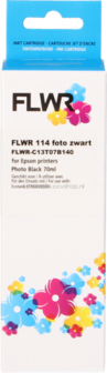 FLWR Epson 114 Inktfles foto zwart