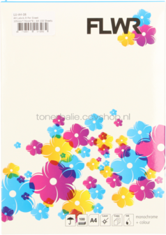 Huismerk FLWR 8 stickers per A4