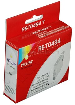 Huismerk Epson T0484 geel