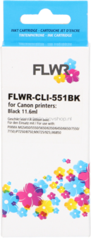 FLWR Canon CLI-551XL zwart