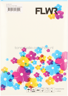 Huismerk FLWR 24 stickers per A4