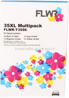 FLWR Epson 35XL Multipack zwart en kleur