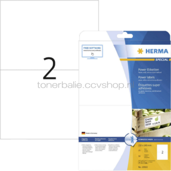 Herma 10910 Permanente Papieretiket 210 x 148mm wit