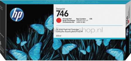 HP 746 Chromatisch rood
