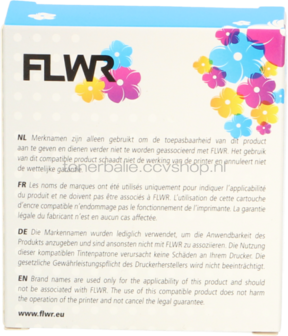 FLWR Dymo 91200 zwart op wit breedte 12 mm