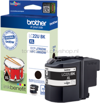 Brother LC-22U XL zwart
