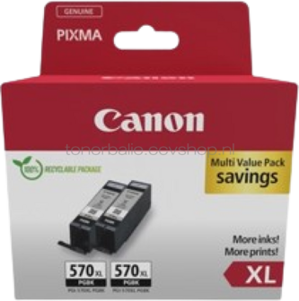 Canon PGI-570XL 2-pack zwart