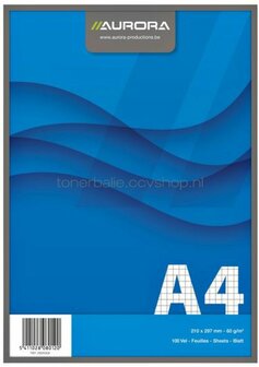 Aurora Schrijfblok Aurora A4 ruit  blauw