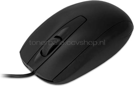 MediaRange MROS211 - Bedrade muis met 3 knoppen, Zwart