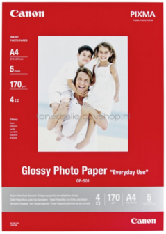 Canon GP-501 Fotopapier Glans | A4 | 170 gr/m&sup2; 5 stuks