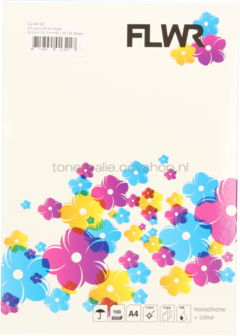 Huismerk FLWR 40 stickers per A4