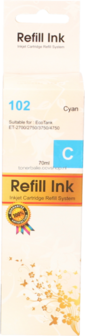 Huismerk Epson 102 Ecotank cyaan