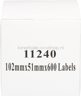 Huismerk Brother DK-11240 102 mm x 51 mm  wit