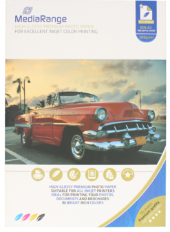 MediaRange Fotopapier Inkjet Hoogglans | A3 | 200 gr/m&sup2; 50 vellen
