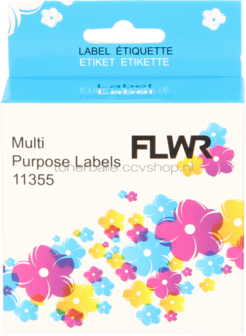 FLWR Dymo 11355 Multi functionele labels  x 51 mm  wit