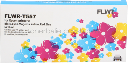 FLWR Epson T557 picturepack zwart en kleur