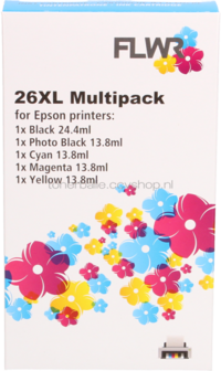 FLWR Epson 26XL Multipack zwart en kleur