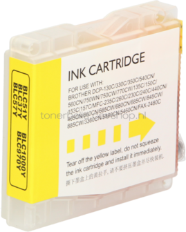 FLWR Brother LC-970Y / LC-1000Y geel