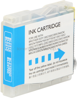 FLWR Brother LC-970C / LC-1000C cyaan